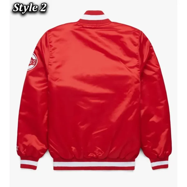 Unisex Cincinnati Reds Red Varsity Satin Jacket
