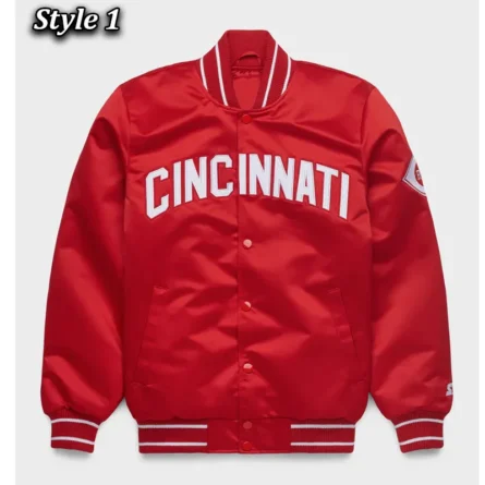 Unisex Cincinnati Reds Red Satin Jacket