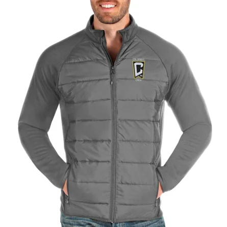 Unisex Columbus Crew Gray Puffer Jacket