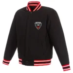 Unisex D.C. United Wool Black Varsity Jacket