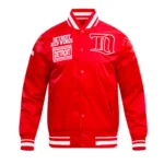 Unisex Detroit Red Wings Red Varsity Satin Jacket