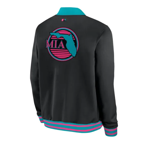 Miami Marlins City Connect Dugout Bomber Jacket
