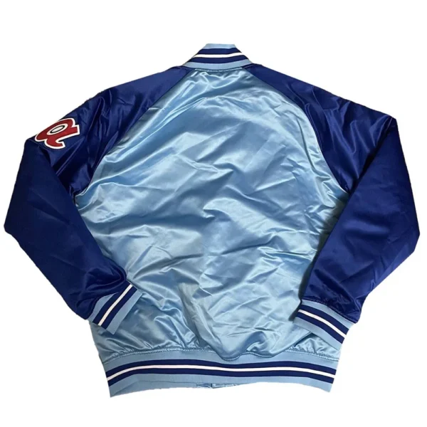 Atlanta Braves Blue Satin Rib Jacket