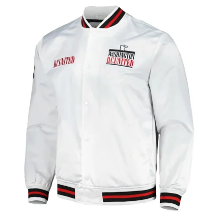 Unisex Washington D.C. United White Varsity Jacket
