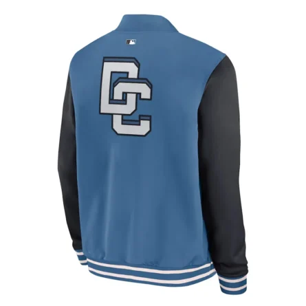 Unisex Washington Nationals Blue Bomber Varsity Jacket