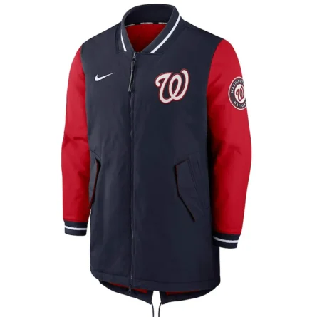 Unisex Washington Nationals Varsity Navy Blue Jacket