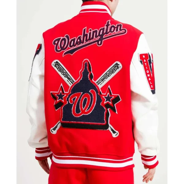 Unisex Washington Nationals Red Varsity Jacket