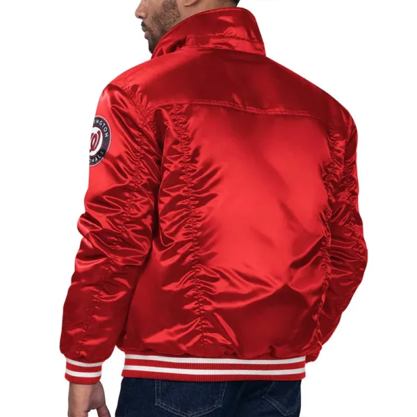 Unisex Washington Nationals Red Trucker Jacket