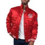 Unisex Washington Nationals Red Trucker Jacket