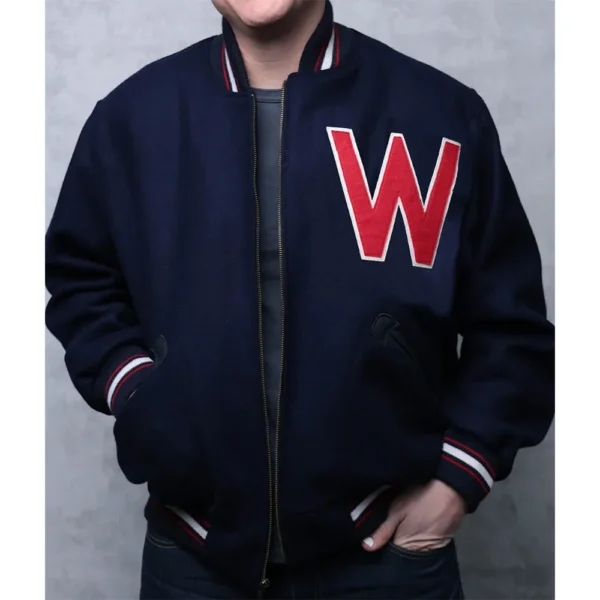 Unisex Washington Nationals Navy Wool Varsity Jacket Unisex Washington Nationals Navy Wool Varsity Jacket