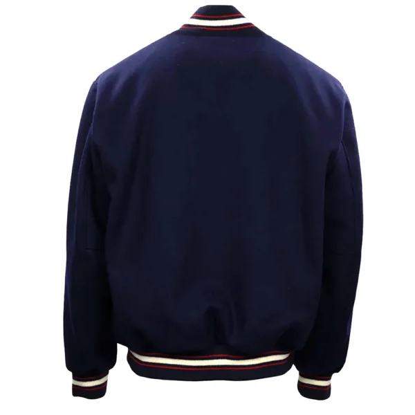 Unisex Washington Nationals Navy Wool Varsity Jacket