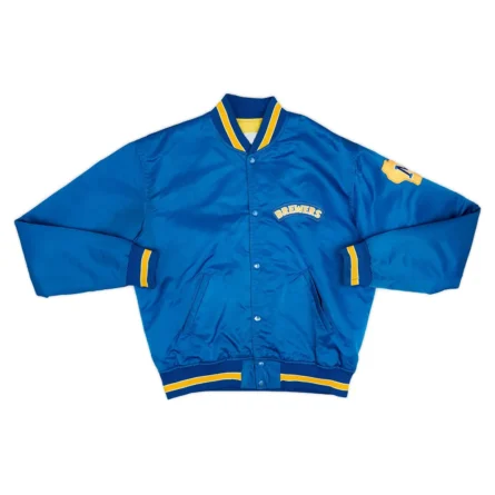Unisex Milwaukee Brewers Royal Blue Varsity Jacket