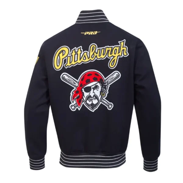 Unisex Pittsburgh Pirates Black Varsity Jacket