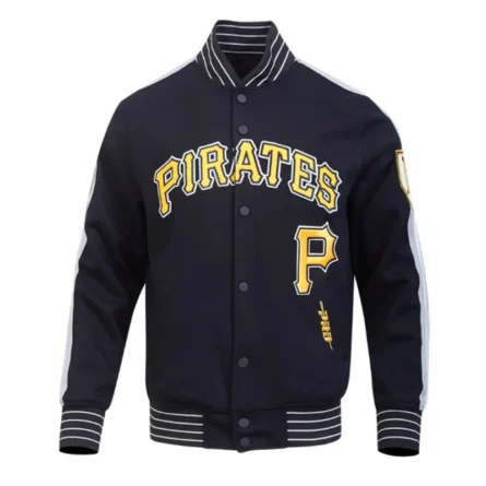 Unisex Pittsburgh Pirates Black Varsity Jacket
