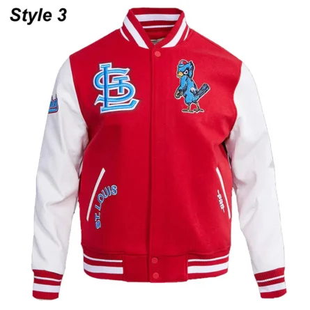 Unisex St. Louis Cardinals Classic Red Varsity Jacket