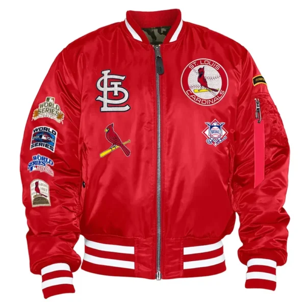 Unisex St. Louis Cardinals Bomber MA-1 Varsity Jacket