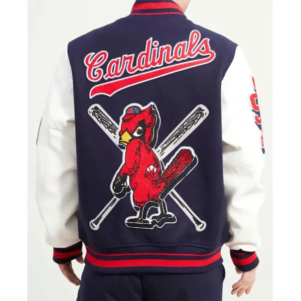 Unisex St. Louis Cardinals Navy Mash Up Varsity Jacket