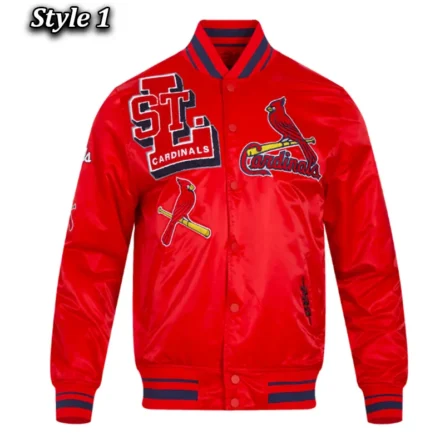 Unisex St. Louis Cardinals Classic Rib Red Satin Jacket