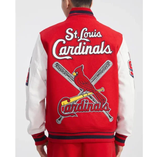 Unisex St. Louis Cardinals Red and White Varsity Jacket