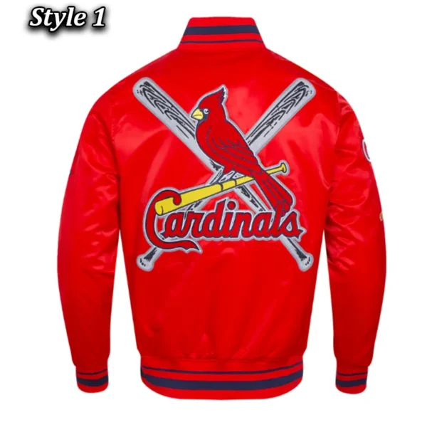 Unisex St. Louis Cardinals Classic Rib Red Satin Jacket