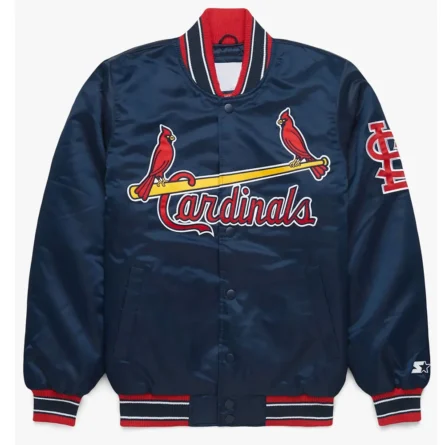 Unisex St. Louis Cardinals Navy Bomber Varsity Jacket
