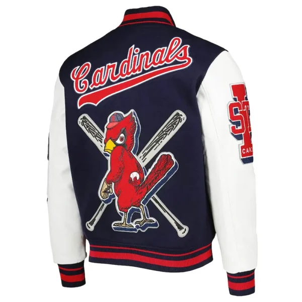 Unisex St. Louis Cardinals Navy Mash Up Varsity Jacket