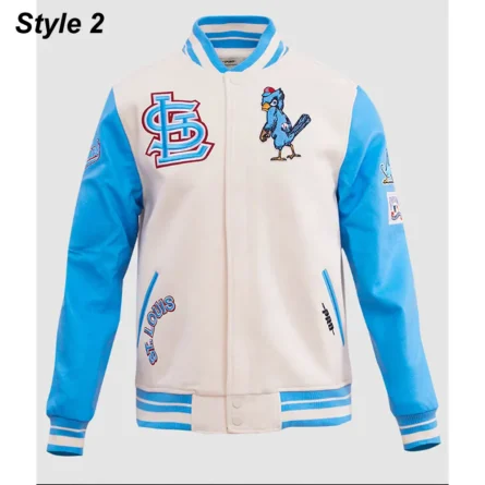 Unisex St. Louis Cardinals Classic White Varsity Jacket