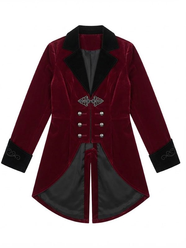 Adult Burgundy Vampire Jacket