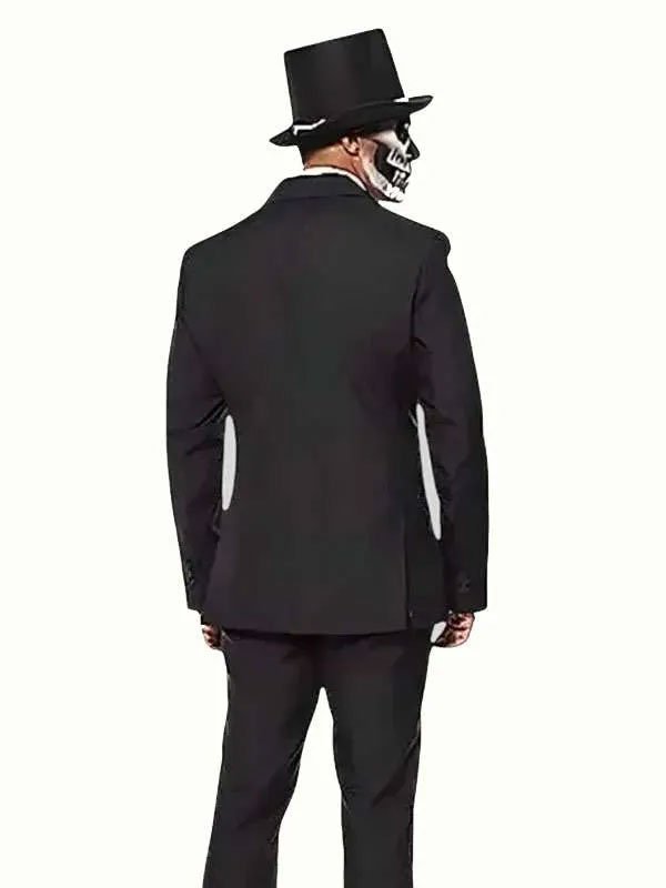 Halloween Black Skeleton Costume Suit - Image 2