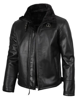 Men's B3 Black Shearling Jacket