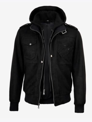 Men's Classic Black Suede Jacket