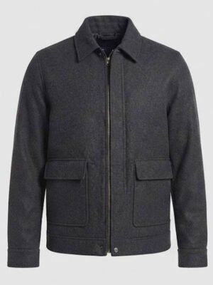 Men's Fitted Charcoal Jacket