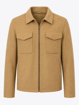 Men's Khaki Wool Jacket