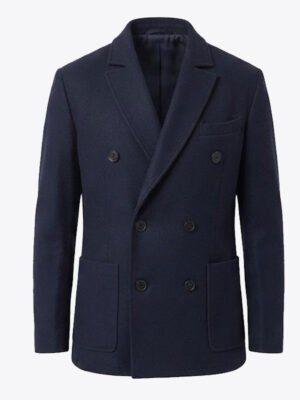Men's Navy Double Breasted Peacoat