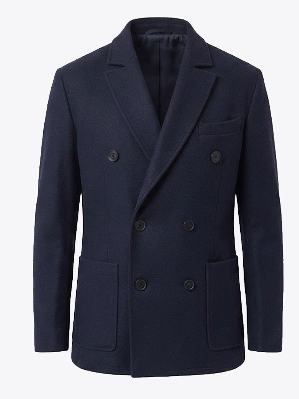 Men's Navy Double Breasted Peacoat