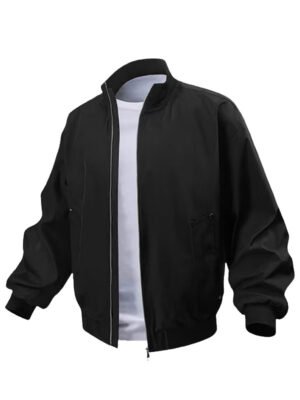 Men's Black Bomber Jacket
