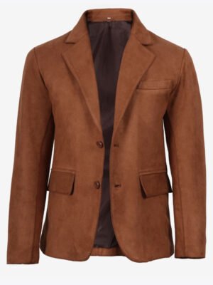 Men's Tan Suede Blazer