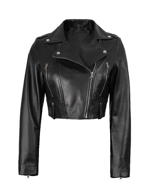 Women's Black Biker Jacket