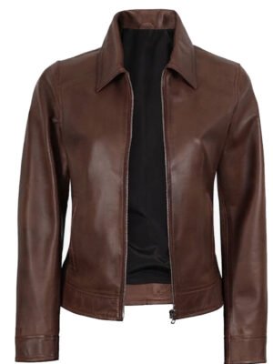 Women's Brown Leather Jacket
