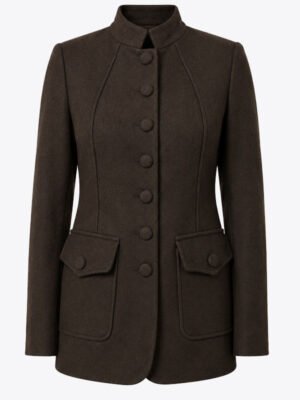 Women's Brown Military Style Jacket