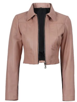 Women's Cropped Pink Jacket