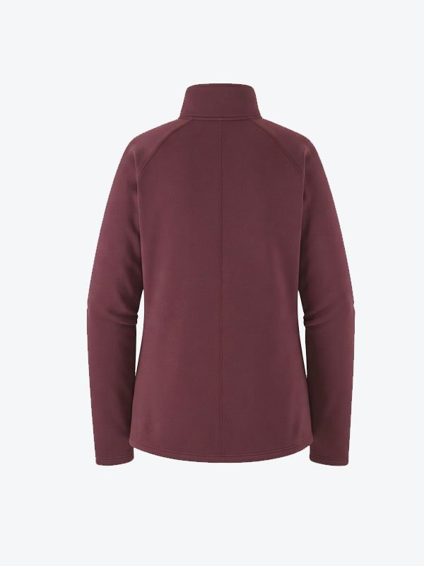 Women's Maroon Fleece Pullover - Image 2