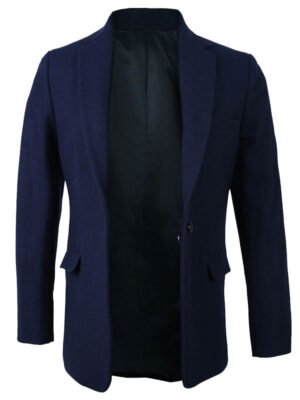 Women's Navy Blue Wool Blazer