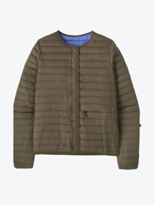 Women's Olive Quilted Puffer Jacket