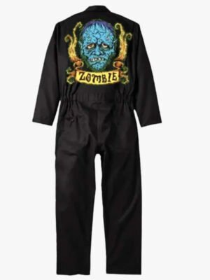 Halloween Zombie Black Jumpsuit
